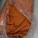 Maple&Stone Orange Comforter Set Queen, 7 Pieces Bed in a Bag Queen, Pintuck Bedding Sets with Comforter, Sheets, Pillowcases & Shams - Burnt Orange