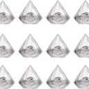 Toyvian Diamond Shaped Candy Box 7X7X7 Inch Plastic Holder for Party Favor Wedding Home Kitchen Sweet Storage Container Set