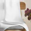 Home Queen Waffle Curtain Valances Window Treatment for Kitchen Bathroom Window, Water Repellent Straight Window Valance, Set of 2, 60 X 16 Inch, White