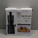 Cold Press Juicer with Wide Mouth Feed Chute, Masticating Juicer Easy to Assemble