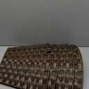 24inch Christmas Tree Collar, Woven Rattan Xmas Tree Collar for Slim Tree with Braided Design & Cord Cut-Out, Tree Base Cover Basket, Fit for 4ft 5ft 6ft 7ft Artificial Christmas Tree, Brown