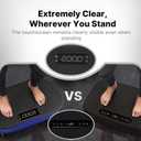 MERACH Vibration Plate Exercise Machine, Vibrating Platform for Lymphatic Drainage Weight Loss Muscle Activation, Full Body Home Exercise Equipment with LED Touch Screen Bluetooth Pull Cord