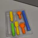 Oral Sensory Stimulation Kit with 6 Soft Textured Heads for Speech Therapy & Feeding Support, Muscle Strength & Phonation Improvement - Blue