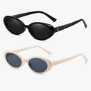 Retro Oval Sunglasses for Women Men Fashion Small Oval Sunglasses 90s Vintage Shades