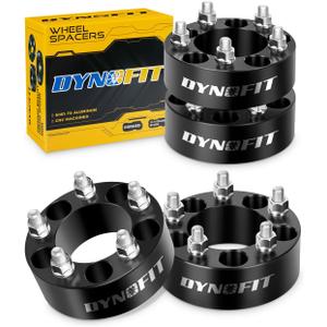 2 inch 5x4.5 Wheel Spacers for XJ KJ KK TJ ZJ KJ KK, dynofit 80.5mm Hub Bore, 1/2"-20 Thread Pitch 5x114.3 Forged Spacer for Cherokee Explorer Wrangler Mustang Liberty Grand Cherokee Falcon