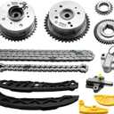 24321-2G111 Timing Chain Kit w/VVT Gear for Kia 2012-2018 Sorento Sportage 2.4 2.0,Optima 2.0 2014-2015,for Hyundai Sonata 2011-2014,Santa Fe 2.4L 2.0L 2013-2018 G4KH Engine 24350-2G750 24370-2G750
