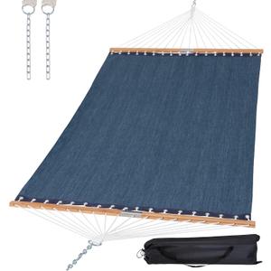 SUNCREAT Hammocks Two Person Tree Hammock, Heavy Duty Hammock for Poolside, Garden, Backyard, Patio, 450lbs Capacity, Navy