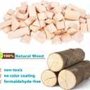 Kids Wooden Blocks - 100 Pcs - Building Blocks for Toddlers - Natural Beech Wood Blocks - Preschool Learning Toys Stacking Block