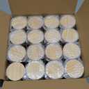 Thick Candle Jars for Making Candles 16 Pcs, 7 OZ Empty Jars with Wood Lids for Candle Making, Sample Container, Frosted Brown