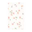 Hudson Baby Unisex Baby Cotton Flannel Burp Cloths, Pink Dainty Floral 10 Pack, One Size