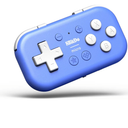 8Bitdo Micro Bluetooth Gamepad Pocket-sized Mini Controller for Switch, Android, and Raspberry Pi, Supports Keyboard Mode (Blue)
