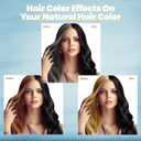 2 x IIIMEIDU Dark Brown Hair Dye Shampoo 3 in 1 for Gray Hair, Herbal Ingredients Shampoo Hair Dye for Women Men, Grey Coverage 500ml