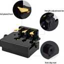 Piano Pedal Extenders Adjustable Height with 3 Pedals Designed for Beginners Wood Black