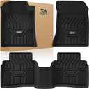 3W Floor Mats Custom Fit for Nissan Altima 2019-2023 2024 2025, TPE All Weather Accessories Custom Fit Floor Liner for Nissan Altima 1st and 2nd Row Full Set Car Mats