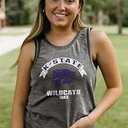 Blue 84 NCAA Womens NCAA Officially Licensed Women's Tank Top Burnout Vintage Scholar (X-Large, Team Color)