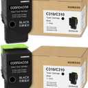 C310 C315 Black Toner Cartridge 2-Pack Replacement for Xerox 006R04356 Toner for C310 C315 C310DNI C315DNI Toner Printer, (3,200 Page-Yield)