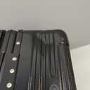 Carry on Luggage, Zipperless Suitcase, Front Pocket, Black, 20 in