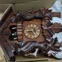 German Cuckoo Clock 8-day-movement Carved-Style 20.00 inch - Authentic black forest cuckoo clock by Hekas, Normal