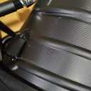 JANUS Golf Travel Bag Hard Case with Support Frame for Hands-Free 360 Spinner Wheels, Travel Bag for Airlines, ABS Hard Shell, Easy to Fold, Hand-Carry Option (Black)