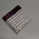 jinchan Striped Linen Kitchen Curtains 30 Inches Length Tier Curtains Farmhouse Modern Cafe Style Small Window Treatments Airy Light Filtering Rod Pocket for Living Room Bathroom 2 Panels Blue