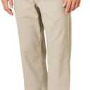 Amazon Essentials Mens Classic-Fit Wrinkle-Resistant Flat-Front Chino Pant (35W x 30L, Khaki Beige)