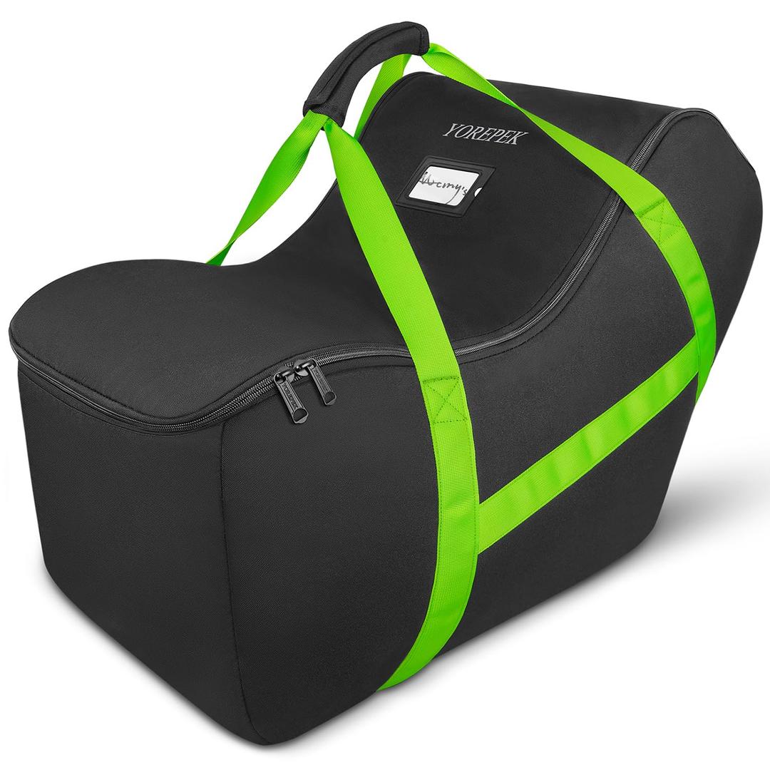 YOREPEK Infant Car Seat Travel Bag Compatible with All Nuna Pipa Car Seat and Base or Chicco KeyFit 30 and Base, Padded Car Seat Bags for Air Travel,Car Seat Gate Check Bag with 5 Protective Feet (Black)