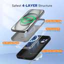 Miracase Magnetic for iPhone 15 Plus Case, [Soft Anti-Scratch Microfiber Lining], Compatible with MagSafe, Liquid Silicone Shockproof Drop Protection Phone Case for 15 Plus, Black