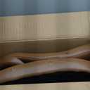 Office Desk Chair, Ergonomic Computer Chair with Padded Flip-Up Arms and Adjustable Lumbar Support, PU Leather Executive Chair with Tilt Lock and 360 Swivel Rolling Wheels for Work, Study (Brown)