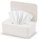 Baby Wipes Dispenser, Wipe Holder for Baby & Adult,Keeps Wet Tissue Fresh, NonSlip Wipes Case, Flushable Wipe Container with Sealing Design Lid