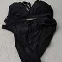 popvil High Waisted Bikini Sets for Women Two Piece Swimsuit Halter Top Bathing Suit (Large, Black)