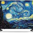 TV Cover TV Display Protector for LCD LED Dust Cover for Desktop TV Hanging TV and Curved TV Dust-Proof Colorful TV Screen Protectors(Starry Sky,55inch)