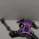 PHOEPET Reflective Dog Harness Large Breed Adjustable No Pull Vest with Handle 2 Metal Rings 3 Buckles [Easy to Put on & Take Off](L, Purple)
