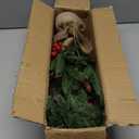 Mini Christmas Tree,20 inch/50CM Small Christmas Tree with Lights with 2M LED Lights,75 Branch Tips,for Home Office Christmas Decorations