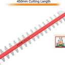 GARCARE 2 in 1 Hedge Trimmer Corded 4.8A Telescopic Pole Hedge Trimmer | 18" Dual-Action Blades, Adjustable Multi-Position Head, Long Reach Branch Cutter for Tall Bushes & Shrubs