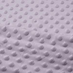 1 Yard Light Purple Minky Dot Fabric by The Yard, Soft Plush Fleece, Cuddle Dimple Dot for Sewing Baby Blankets, Pillow Covers & Crafts (1 Yard, Light Purple)