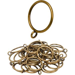 Curtain Rings with Eyelets, 48 Pack Metal Drapery Rings for Pinch Pleat Curtains Panels, Drape Rings Fits Up to 1.2 in Curtains Rod, 1.5 Inch I D Antique Bronze Curtain Rings with Eyelets, 48 Pack Metal Drapery Rings for Pinch Pleat Curtains Panels, Drape Rings Fits Up to 1.2 in Curtains Rod, 1.5 Inch I D Antique Bronze
