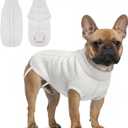 Knitted Sweater for Medium Dogs Girl Boy Warm Fleece Cable Turtleneck Sweater for Chihuahua Pug Labrador Golden Retriever Cold Weather