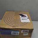 Heavy Duty Soaker Hose 150FT 1/2 Inch Rubber Garden Drip Irrigation Hose with Solid Brass Connector Water Saving Linkable Soaker Hose for Garden Bed Flower Vegetable Lawn