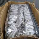 Madison Park Odette Cozy Comforter Set Jacquard Damask Medallion Design - Modern All Season, Down Alternative Bedding, Shams, Decorative Pillows, Cal King(104 in x 92 in), Silver 8 Piece