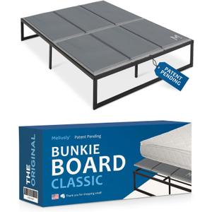 Meliusly Premium 10mm Bunkie Board Queen Size (60x80'') Patent Pending Low Profile Bed Board Design - Breathable, Noise Minimizing, Moisture Resistant Bunkieboards, Low Profile Bed Support Meliusly Premium 10mm Bunkie Board Queen Size (60x80'') Patent Pending Low Profile Bed Board Design - Breathable, Noise Minimizing, Moisture Resistant Bunkieboards, Low Profile Bed Support