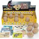Dan&Darci Dig a Dozen Dino Egg Kit for Kids - Easter Basket Stuffers - Dinosaur Toys Gift 3-12 Year Old - 12 Eggs & Surprise Dinosaurs - Science STEM Activities - Boy Toy Party Gifts for Boys & Girls