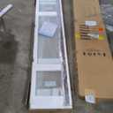 WOODBRIDGE 42-43" W x 76" H Pivot Frameless Single Swing Hinge Shower Door, 3/8 in. (10mm) Thickness Shattered-Proof Tempered Clear Glass with Polished Chrome Trim