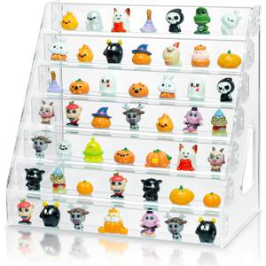 Mini Action Storage of 7 Layers Clear Display Case for Miniature, Mini Toys(Mini Action are Not Included)