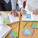 24 Pcs Christmas Inspirational Gifts Bulk, Cute Inspirational Sticky Notes with Fun Pens, 360 Sheets, Employee Appreciation Gift Bulk Mini Motivational Gift for Coworkers Teacher Nurse Office Supplies