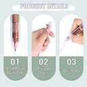 JPSOR Multicolor Ballpoint Pen 36 Pack 6-in-1, Fun Pens, Party Favors Transparent Barrel Ballpoint Pen 6-Color 0.5mm for Office School Supplies Students Children Kids Gift