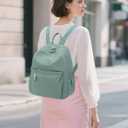 Tanweibago Mini Nylon Women Backpacks,11L Small Ladies backpacks Casual Lightweight Women Shopping Travel Daypack (Light Green)