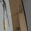 Closet Reacher Pole with Hook and Wooden Handle, Heavy Duty - Adjustable 2.75-5 Feet, Chrome Plated Steel Clothing Hanger Shepherds Hook to Easily Reach Clothes etc - Perfect for College Dorm