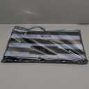 100pcs 16x18in Large Black and White Stripes Thank You Merchandise Bags,Die Cut Plastic Shopping Bags with Handle for Boutique,Party,Goodie,Stores,Clothes, Reusable Retail Bag for Bussiness