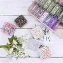 31 x Bead Organizer Box, 62 Pcs Small Beads Organizers, With Classification Tags and Trays, Plastic Bead Organizer Applicable to Jewelry, Diamonds, Clay Beads, Screws, Seeds, Small Parts
