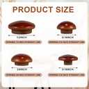 Bucherry 120 Pieces 4 Sizes Wood Plugs Wooden Button Hardwood Hole Plugs for Holes in Locking Tube Furniture, 3/16'', 5/16'', 3/8'', 1/2''(Classic Style)